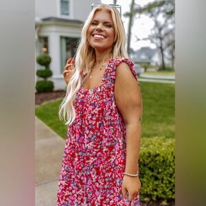 Impressions Boutique | Floral Print Mini Shift Dress Women’s 2X NWT